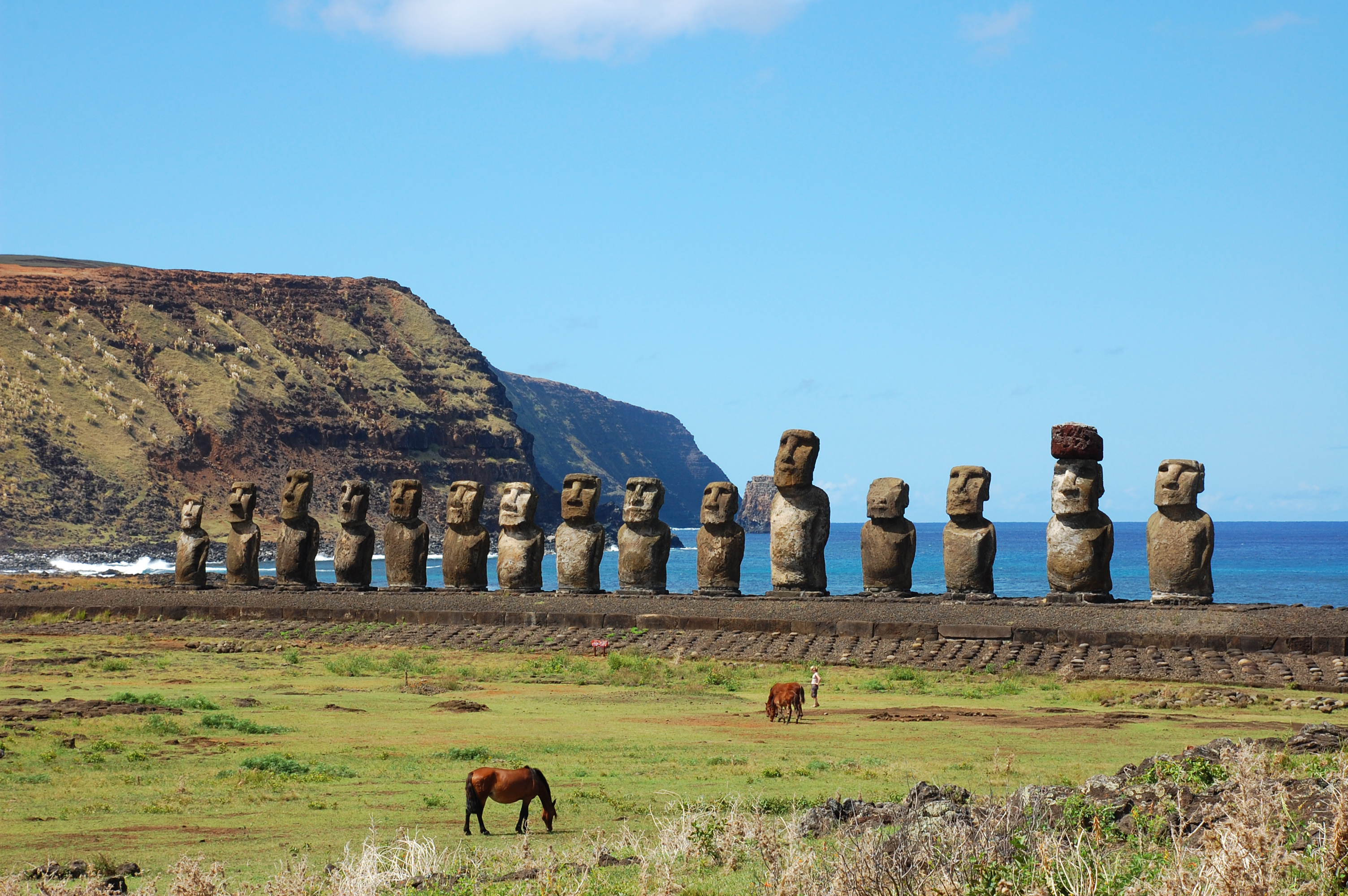 Image of Easter Island monuments